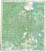 Карта N-47-11 поселок Прибрежный