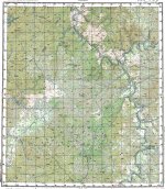Карта N-50-09 поселок Калакан