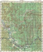 Карта O-47-34 поселок Чунский