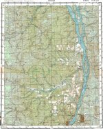 Карта O-48-13 поселок Невон