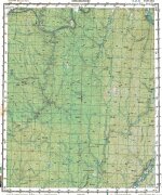 Карта O-48-30 поселок Верхнемарково