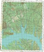 Карта O-48-31 поселок Кежемский