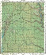 Карта O-48-32 поселок Шестаково