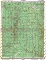 Карта O-49-02 поселок Чонское