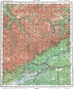 Карта O-49-34 поселок Новый Уоян