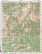 Карта O-50-08 поселок Хомолхо