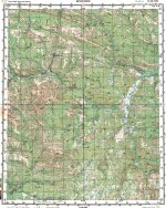 Карта O-50-14 поселок Кропоткин